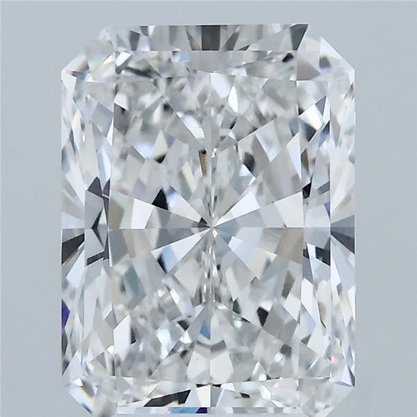 3.60 Carat Radiant Shaped, Ideal Cut, E Color, VVS2 Clarity, IGI Certified Lab Grown Diamond