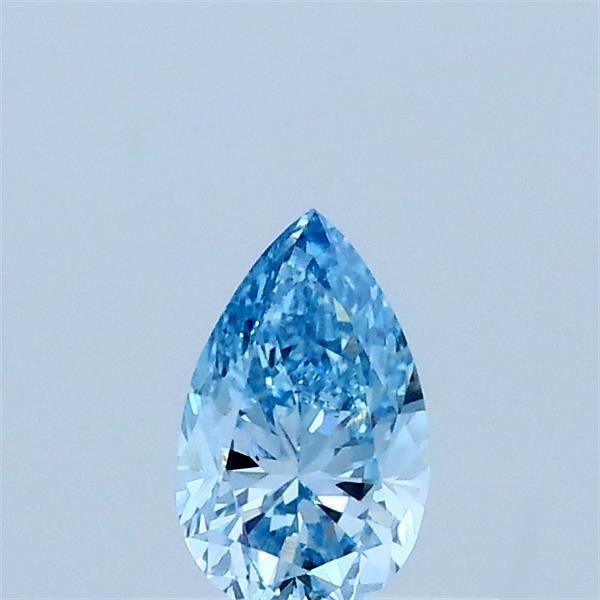 0.30 Carat Pear Shaped, Very Good Cut, FANCY VIVID BLUE Color, VVS1 Clarity, IGI Certified Lab Grown Diamond