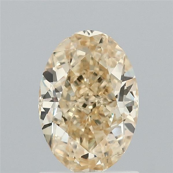 1.50 Carat Oval Shaped, Very Good Cut, FANCY INTENSE YELLOW Color, VVS2 Clarity, IGI Certified Lab Grown Diamond