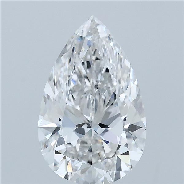 2.50 Carat Pear Shaped, Ideal Cut, F Color, VS1 Clarity, IGI Certified Lab Grown Diamond