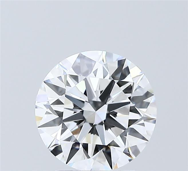 2.04 Carat Round Shaped, Ideal Cut, D Color, VVS2 Clarity, IGI Certified Lab Grown Diamond