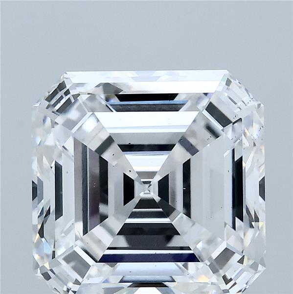5.00 Carat Asscher Shaped, Ideal Cut, D Color, VS2 Clarity, IGI Certified Lab Grown Diamond