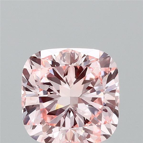 2.16 Carat Cushion Shaped, Ideal Cut, FANCY INTENSE PINK Color, VS2 Clarity, IGI Certified Lab Grown Diamond