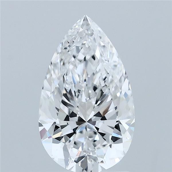 1.41 Carat Pear Shaped, Ideal Cut, E Color, VVS2 Clarity, IGI Certified Lab Grown Diamond