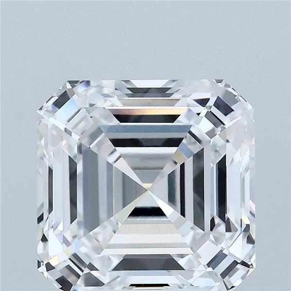 4.38 Carat Asscher Shaped, Ideal Cut, E Color, VVS2 Clarity, IGI Certified Lab Grown Diamond