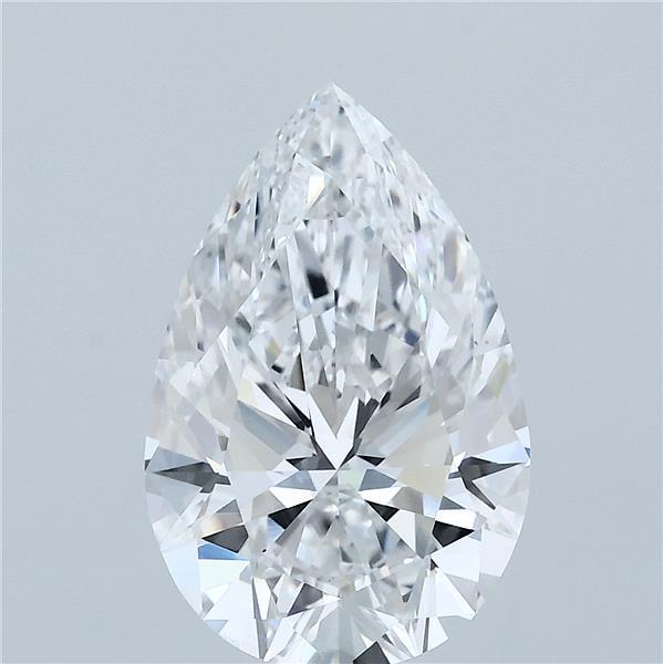 3.56 Carat Pear Shaped, Ideal Cut, E Color, VS1 Clarity, IGI Certified Lab Grown Diamond