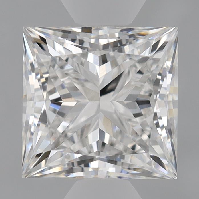 0.93 Carat Princess Shaped, Ideal Cut, F Color, VVS2 Clarity, IGI Certified Lab Grown Diamond