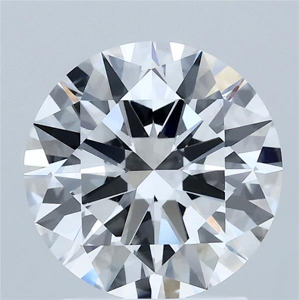 2.01 Carat Round Shaped, Excellent Cut, D Color, VVS2 Clarity, IGI Certified Lab Grown Diamond