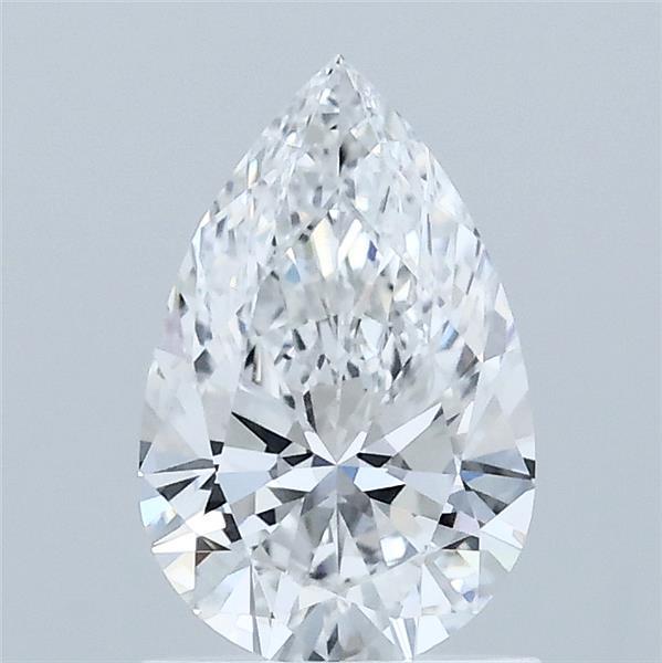 1.03 Carat Pear Shaped, Ideal Cut, D Color, VVS2 Clarity, IGI Certified Lab Grown Diamond