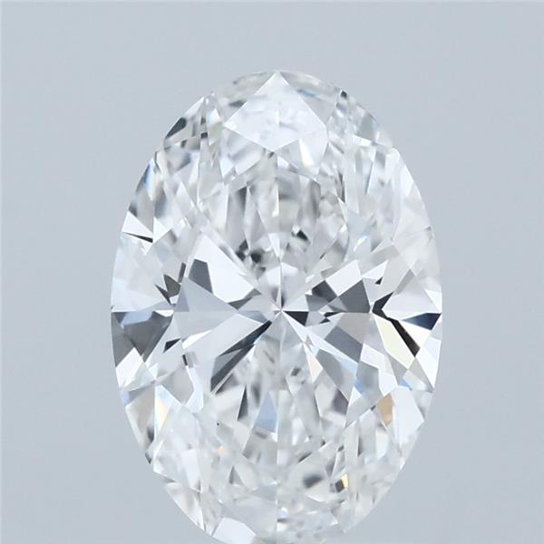1.79 Carat Oval Shaped, Ideal Cut, E Color, VVS2 Clarity, IGI Certified Lab Grown Diamond