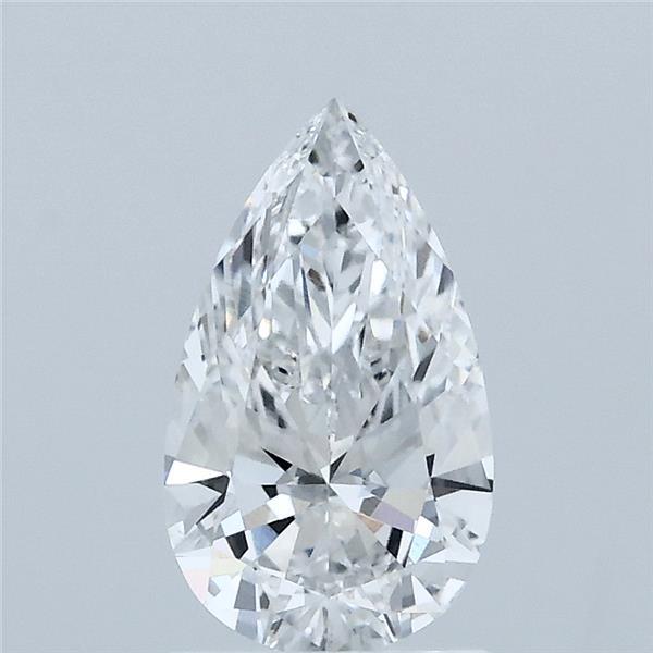 1.02 Carat Pear Shaped, Ideal Cut, D Color, VVS2 Clarity, IGI Certified Lab Grown Diamond