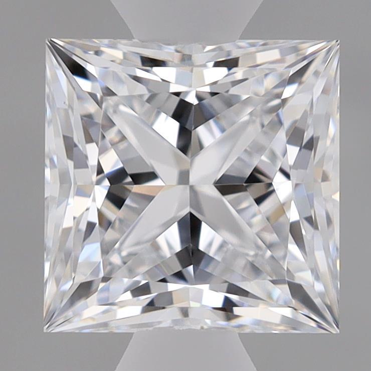 1.06 Carat Princess Shaped, Ideal Cut, E Color, IF Clarity, IGI Certified Lab Grown Diamond