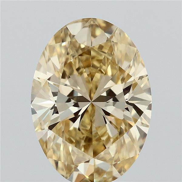 1.77 Carat Oval Shaped, Ideal Cut, FANCY INTENSE YELLOW Color, VS1 Clarity, IGI Certified Lab Grown Diamond