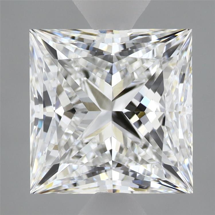 2.99 Carat Princess Shaped, Ideal Cut, E Color, VVS2 Clarity, IGI Certified Lab Grown Diamond