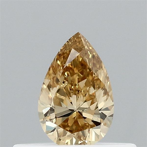 0.30 Carat Pear Shaped, Excellent Cut, FANCY INTENSE YELLOW Color, VS2 Clarity, IGI Certified Lab Grown Diamond