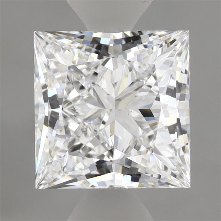 1.97 Carat Princess Shaped, Ideal Cut, D Color, VS2 Clarity, IGI Certified Lab Grown Diamond