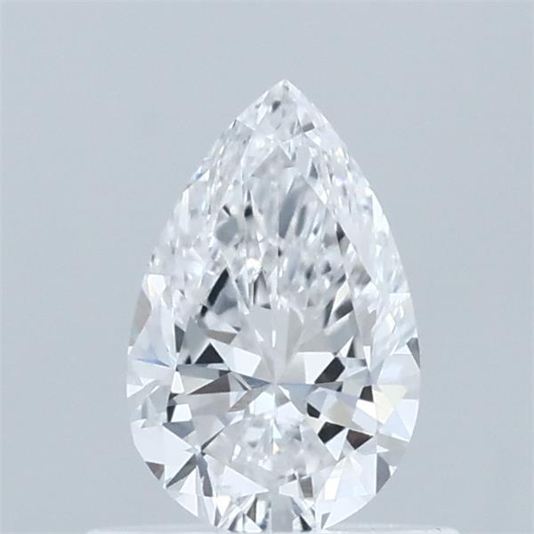 0.59 Carat Pear Shaped, Excellent Cut, D Color, VVS2 Clarity, IGI Certified Lab Grown Diamond