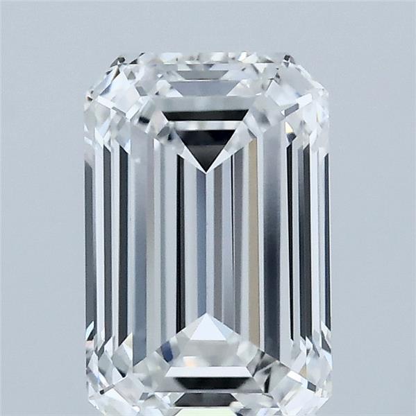 1.89 Carat Emerald Shaped, Ideal Cut, E Color, VVS1 Clarity, IGI Certified Lab Grown Diamond