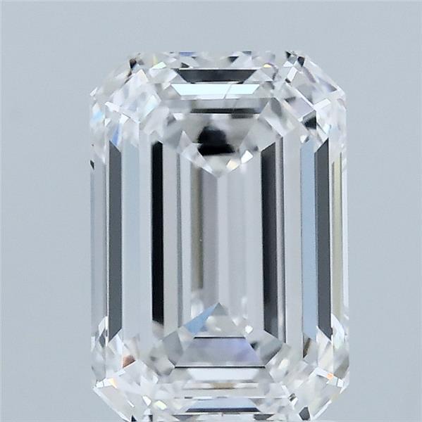 2.00 Carat Emerald Shaped, Ideal Cut, D Color, VVS2 Clarity, IGI Certified Lab Grown Diamond