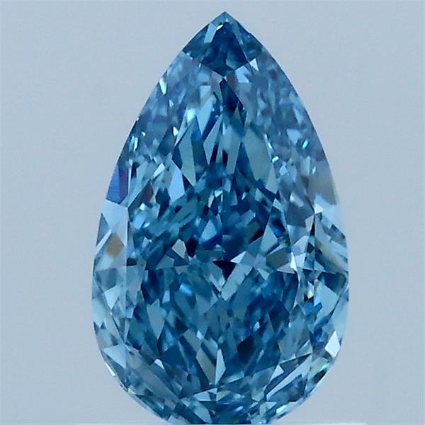 1.01 Carat Pear Shaped, Ideal Cut, FANCY VIVID BLUE Color, VS1 Clarity, IGI Certified Lab Grown Diamond