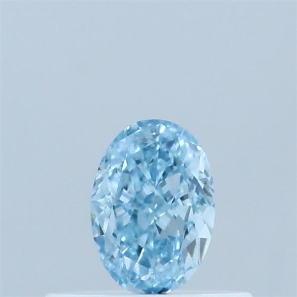 0.35 Carat Oval Shaped, Excellent Cut, FANCY VIVID BLUE Color, VVS2 Clarity, IGI Certified Lab Grown Diamond