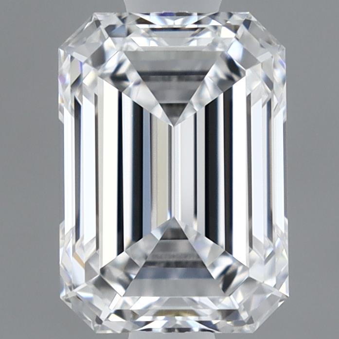 1.07 Carat Emerald Shaped, Ideal Cut, E Color, IF Clarity, IGI Certified Lab Grown Diamond