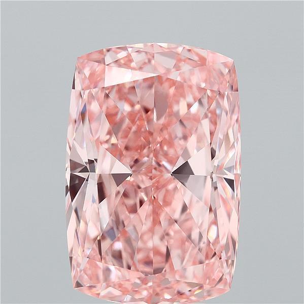 7.15 Carat Cushion Shaped, Excellent Cut, FANCY VIVID PINK Color, VVS2 Clarity, IGI Certified Lab Grown Diamond