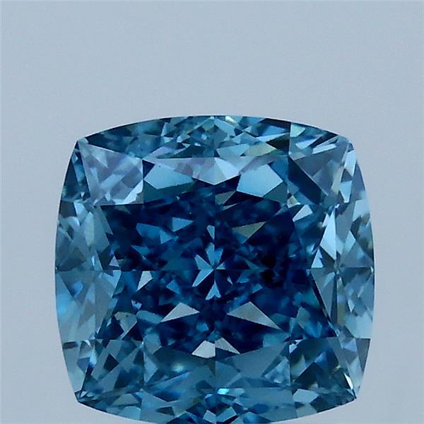 2.06 Carat Cushion Shaped, Ideal Cut, FANCY VIVID BLUE Color, VS1 Clarity, IGI Certified Lab Grown Diamond
