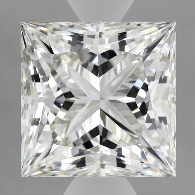 3.02 Carat Princess Shaped, Ideal Cut, G Color, VVS2 Clarity, IGI Certified Lab Grown Diamond