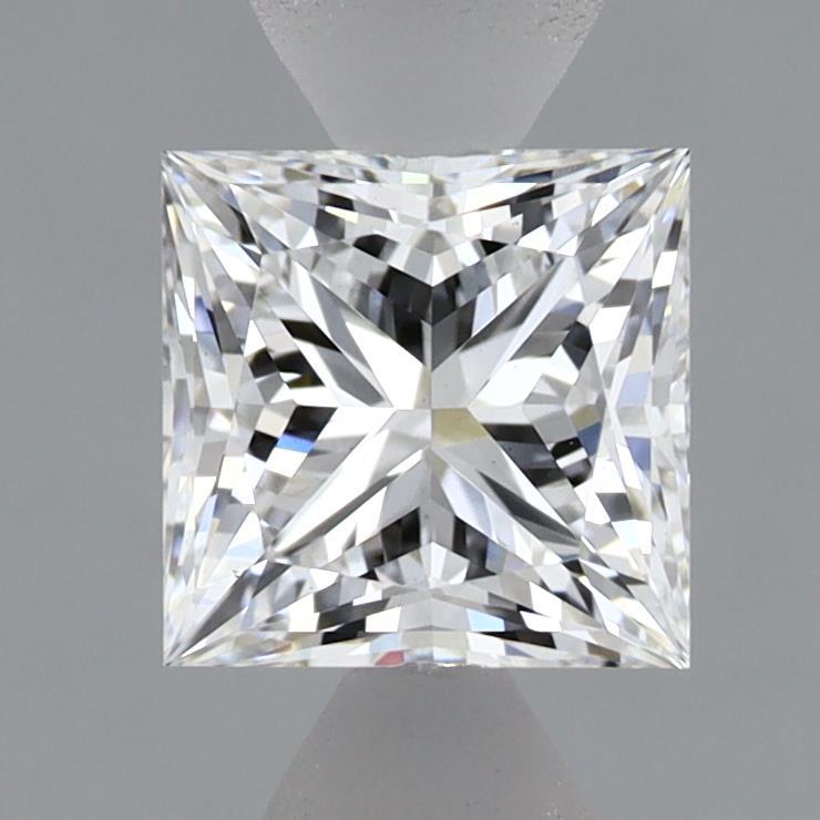 1.35 Carat Princess Shaped, Excellent Cut, E Color, VS1 Clarity, IGI Certified Lab Grown Diamond