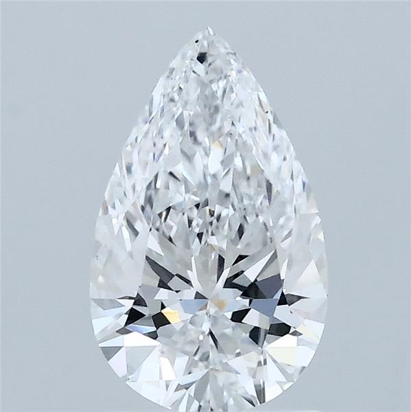 1.08 Carat Pear Shaped, Ideal Cut, D Color, VS1 Clarity, IGI Certified Lab Grown Diamond
