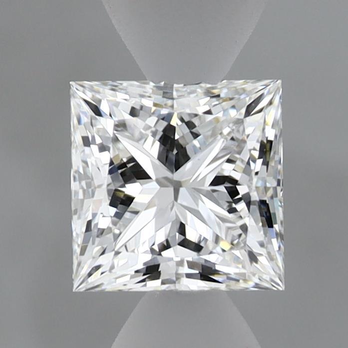 0.93 Carat Princess Shaped, Ideal Cut, D Color, VVS2 Clarity, IGI Certified Lab Grown Diamond