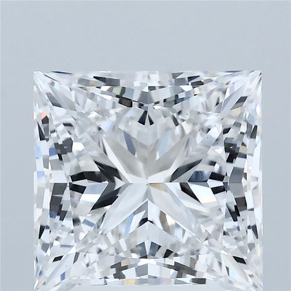 3.10 Carat Princess Shaped, Ideal Cut, E Color, VS1 Clarity, IGI Certified Lab Grown Diamond
