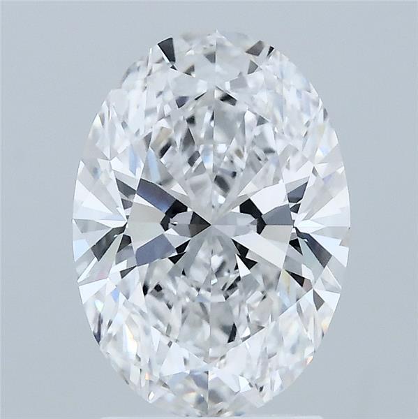 2.10 Carat Oval Shaped, Ideal Cut, D Color, VVS2 Clarity, IGI Certified Lab Grown Diamond