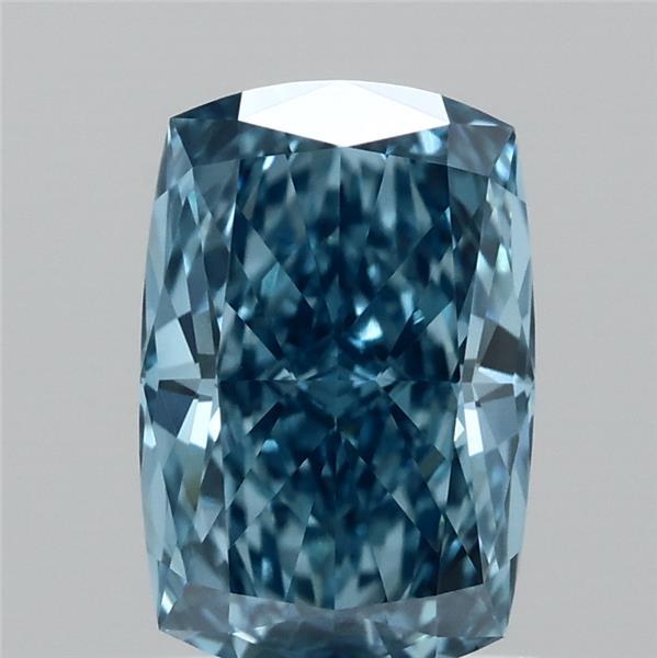 1.03 Carat Cushion Shaped, Ideal Cut, FANCY VIVID BLUE Color, VS1 Clarity, IGI Certified Lab Grown Diamond