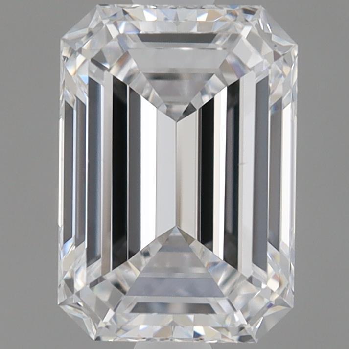 0.97 Carat Emerald Shaped, Ideal Cut, D Color, VS2 Clarity, IGI Certified Lab Grown Diamond