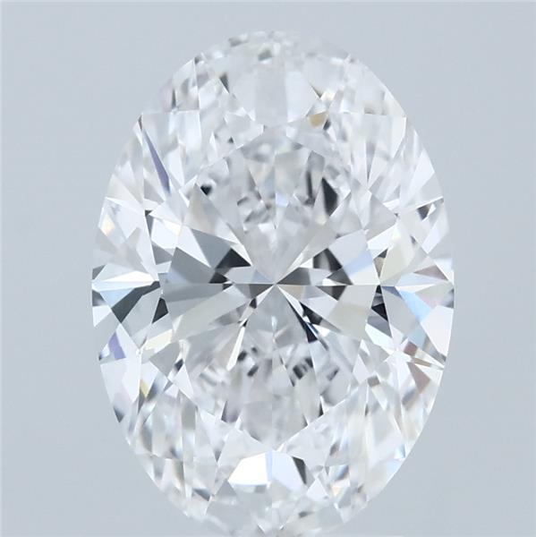 3.00 Carat Oval Shaped, Excellent Cut, D Color, VVS2 Clarity, IGI Certified Lab Grown Diamond