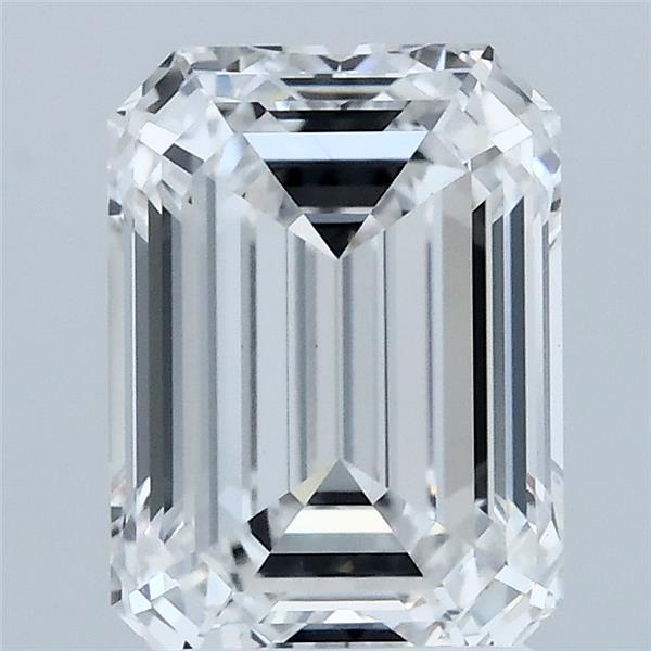 2.53 Carat Emerald Shaped, Ideal Cut, D Color, VVS2 Clarity, IGI Certified Lab Grown Diamond