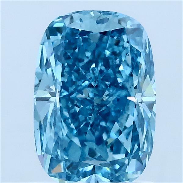 1.51 Carat Cushion Shaped, Excellent Cut, FANCY VIVID BLUE Color, VS2 Clarity, IGI Certified Lab Grown Diamond