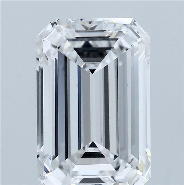 3.53 Carat Emerald Shaped, Ideal Cut, D Color, VVS2 Clarity, IGI Certified Lab Grown Diamond