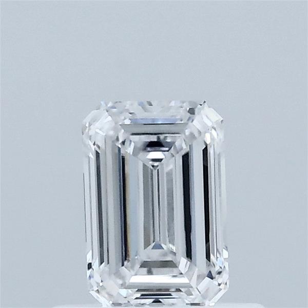 0.55 Carat Emerald Shaped, Excellent Cut, D Color, VVS2 Clarity, IGI Certified Lab Grown Diamond