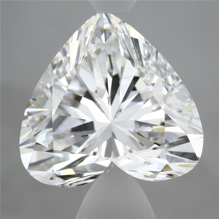 5.08 Carat Heart Shaped, Ideal Cut, E Color, VVS2 Clarity, IGI Certified Lab Grown Diamond