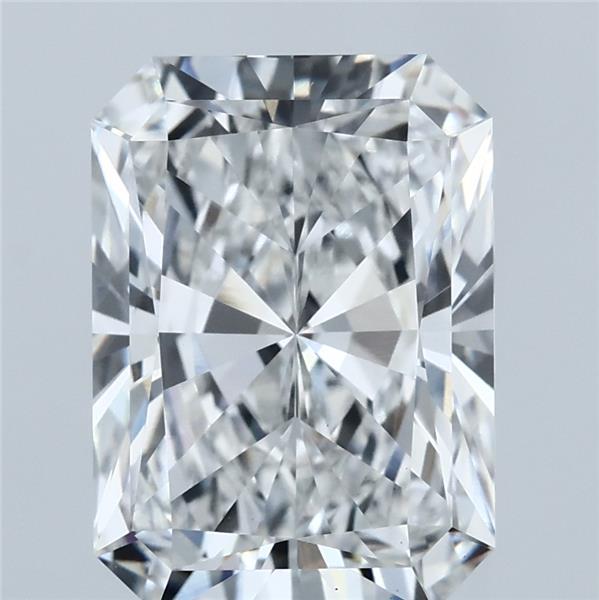4.01 Carat Radiant Shaped, Ideal Cut, E Color, VVS2 Clarity, IGI Certified Lab Grown Diamond