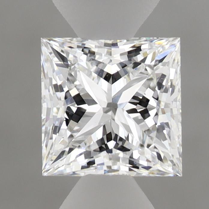 0.98 Carat Princess Shaped, Ideal Cut, D Color, VVS2 Clarity, IGI Certified Lab Grown Diamond