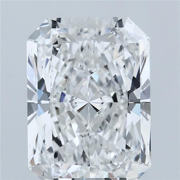 4.25 Carat Radiant Shaped, Ideal Cut, E Color, VVS2 Clarity, IGI Certified Lab Grown Diamond