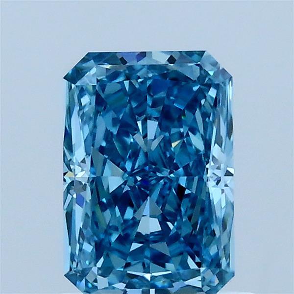 1.02 Carat Radiant Shaped, Excellent Cut, FANCY VIVID BLUE Color, VVS1 Clarity, IGI Certified Lab Grown Diamond