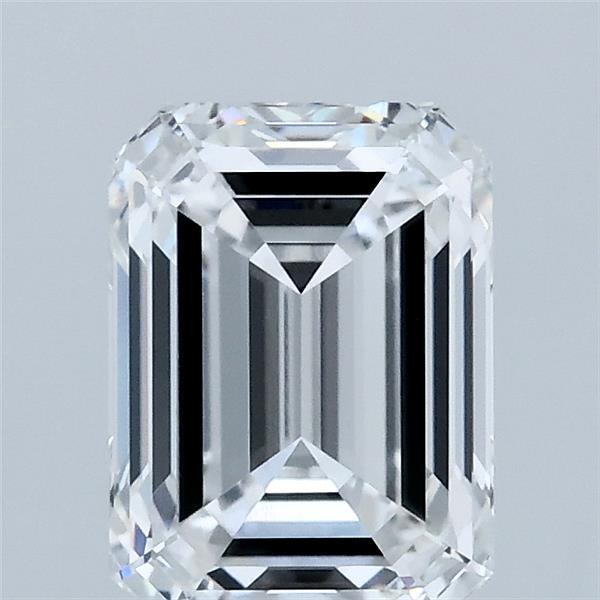 2.04 Carat Emerald Shaped, Ideal Cut, D Color, VVS2 Clarity, IGI Certified Lab Grown Diamond