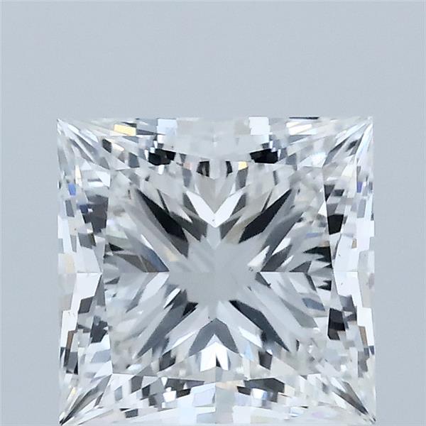 2.08 Carat Princess Shaped, Ideal Cut, E Color, VS1 Clarity, IGI Certified Lab Grown Diamond