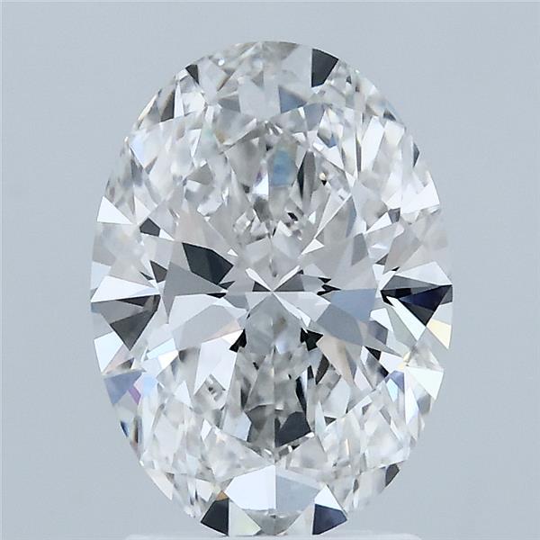 2.05 Carat Oval Shaped, Ideal Cut, F Color, VVS2 Clarity, IGI Certified Lab Grown Diamond