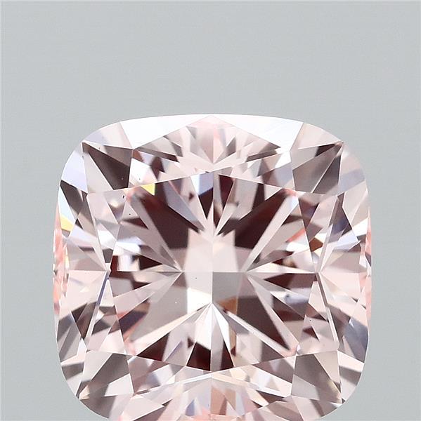 2.69 Carat Cushion Shaped, Ideal Cut, FANCY INTENSE PINK Color, VS1 Clarity, IGI Certified Lab Grown Diamond